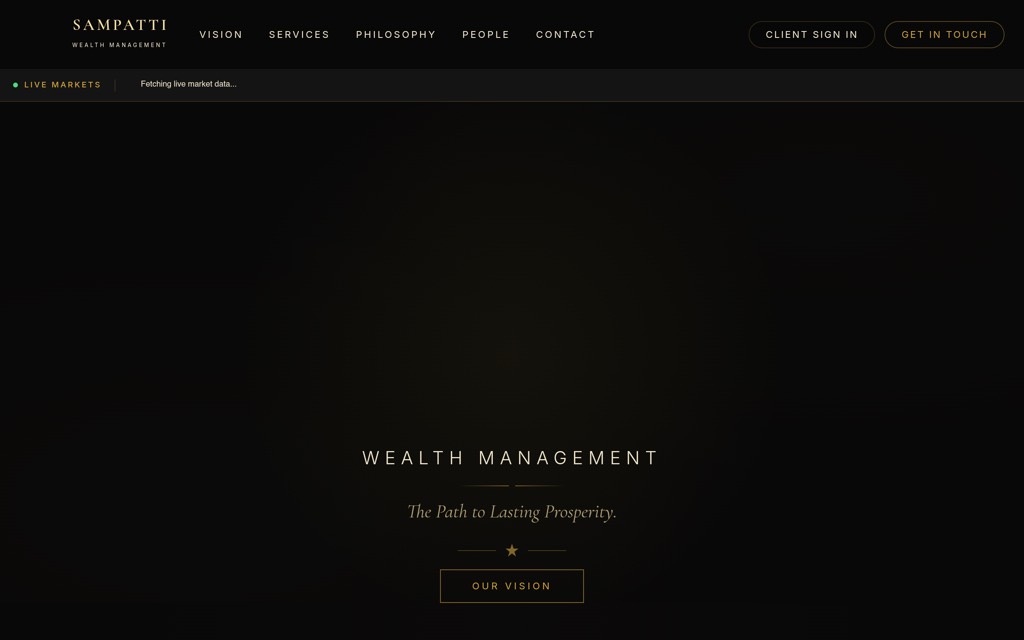 Sampatti, built with Pentoggle